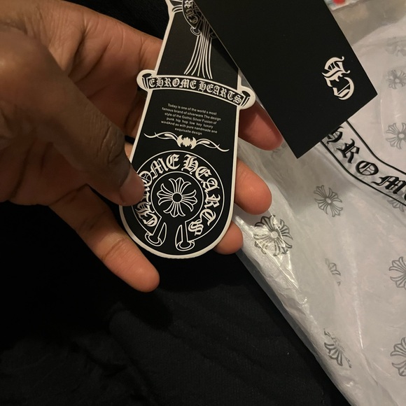 Chrome Hearts Black and White Graphic Zip Hoodie - Picture 5 of 5